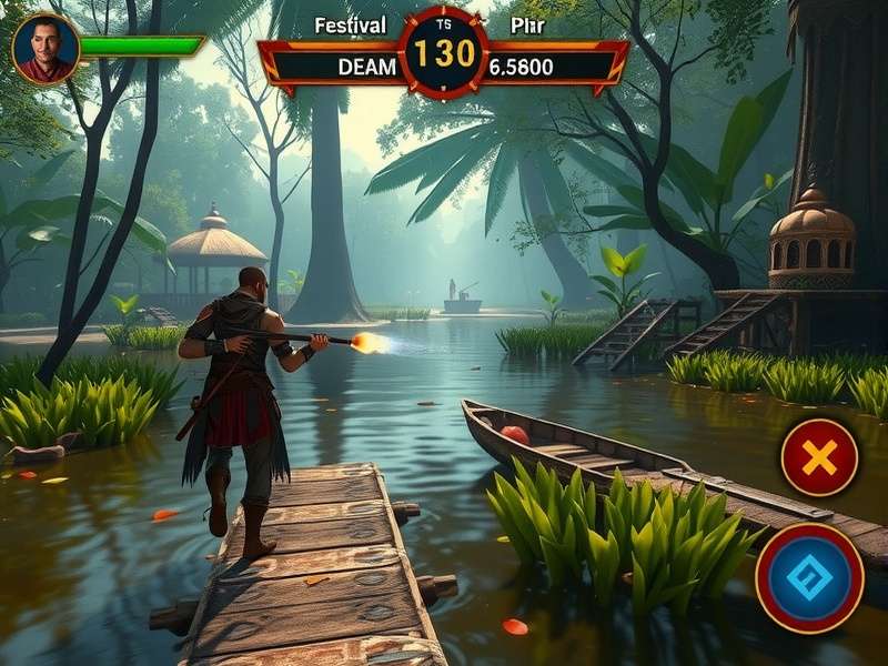 Ginger Swamp Sage gameplay screenshot showing swamp environment and character